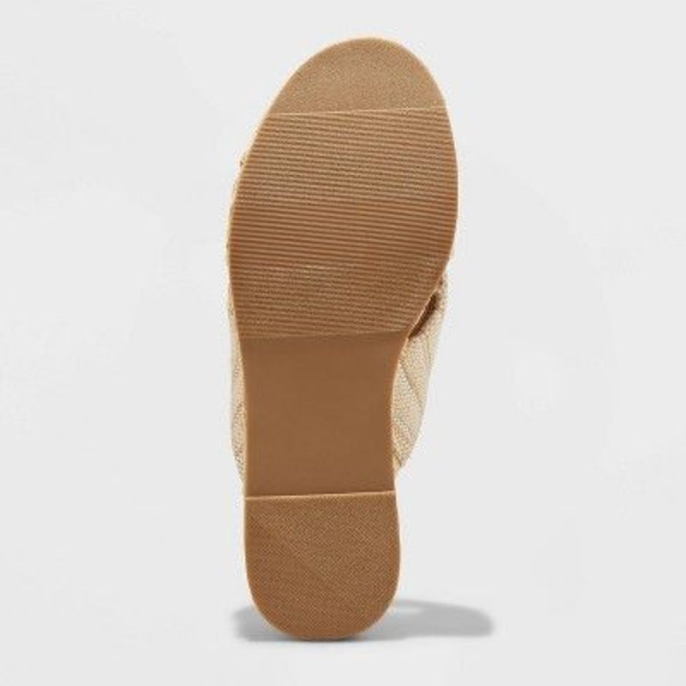 Women's Desi Wedge Sandals - Universal Thread Light Beige 8 - Picture 3 of 3